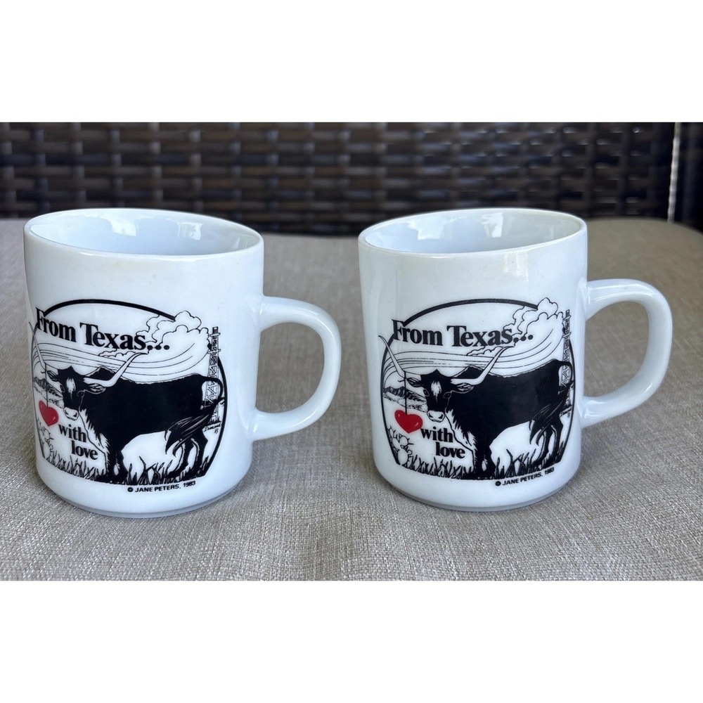 Vintage 1983 "From Texas... with love" Souvenir Coffee Mug Lone Star State